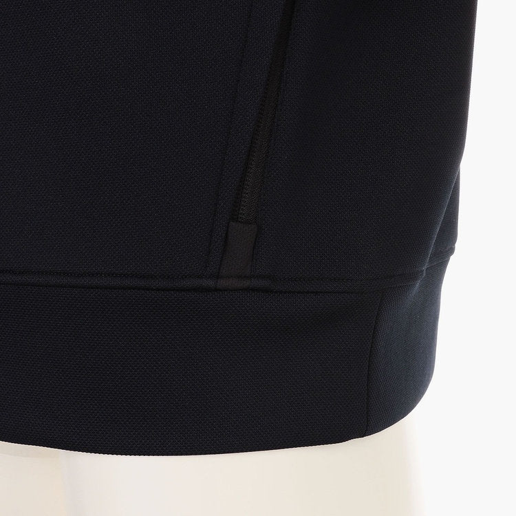 MEN’S STITCHED 3D LOGO CREWNECK TOP / BLACK