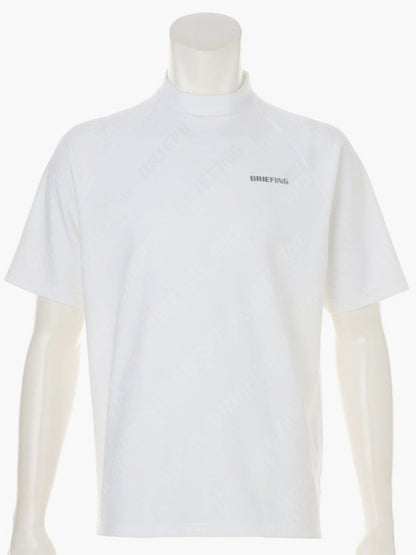 BRIEFING GOLF | MEN’S SHADOW LOGO JQ HIGHNECK / WHITE