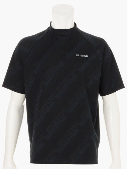 BRIEFING GOLF | MEN’S SHADOW LOGO JQ HIGHNECK / BLACK