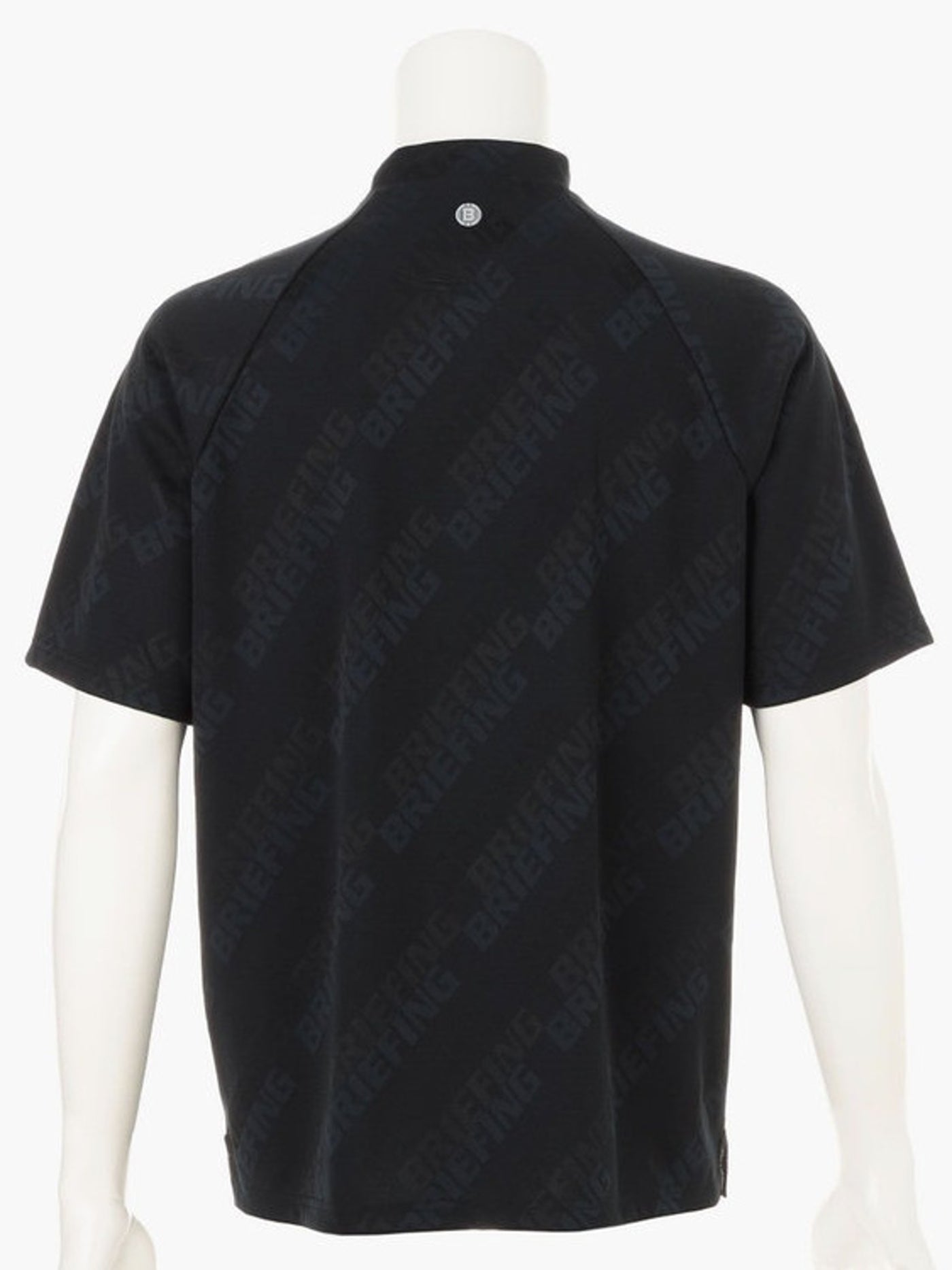 BRIEFING GOLF | MEN’S SHADOW LOGO JQ HIGHNECK / BLACK