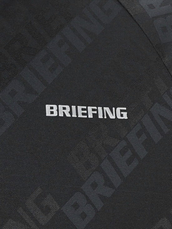 BRIEFING GOLF | MEN'S SHADOW LOGO JQ HIGHNECK / BLACK – ADVANTAGE