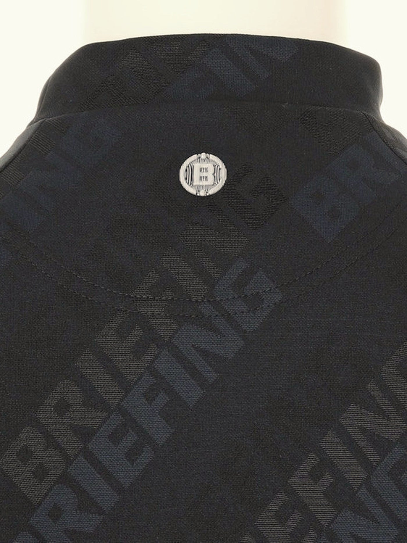 BRIEFING GOLF | MEN'S SHADOW LOGO JQ HIGHNECK / BLACK – ADVANTAGE