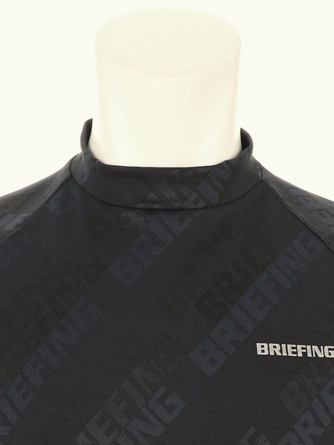 BRIEFING GOLF | MEN’S SHADOW LOGO JQ HIGHNECK / BLACK