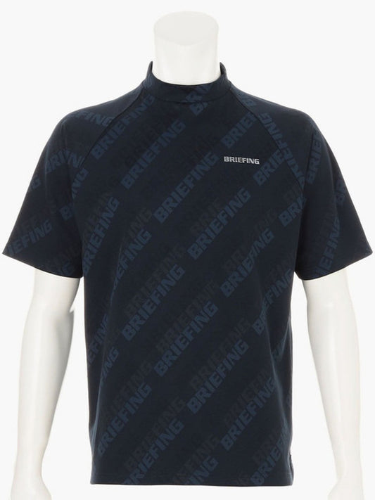 BRIEFING GOLF | MEN’S SHADOW LOGO JQ HIGHNECK / NAVY