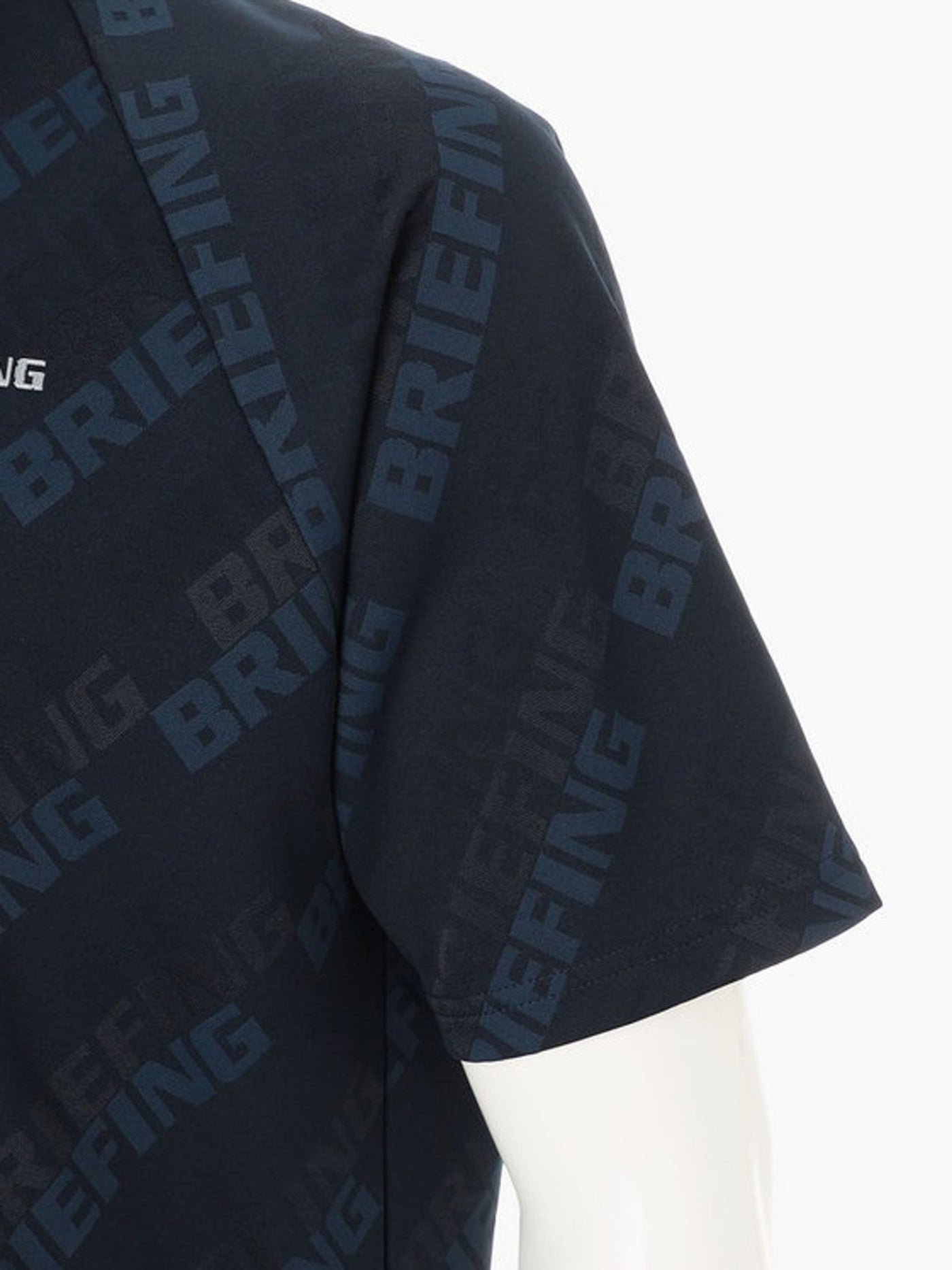 BRIEFING GOLF | MEN’S SHADOW LOGO JQ HIGHNECK / NAVY