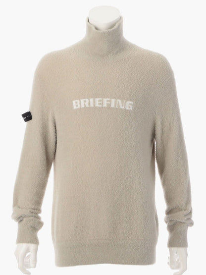 MEN’S SHAGGY LOGO TURTLENECK KNIT / L.GREY