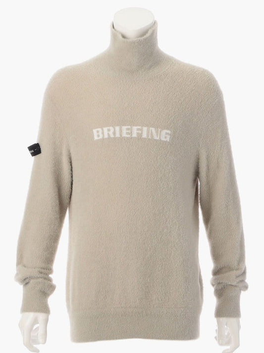 MEN’S SHAGGY LOGO TURTLENECK KNIT / L.GREY