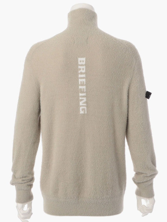 MEN’S SHAGGY LOGO TURTLENECK KNIT / L.GREY