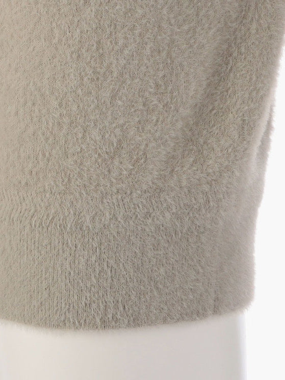 MEN’S SHAGGY LOGO TURTLENECK KNIT / L.GREY