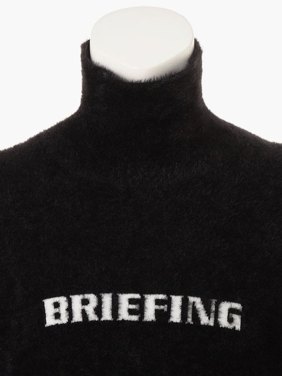 MEN’S SHAGGY LOGO TURTLENECK KNIT / BLACK