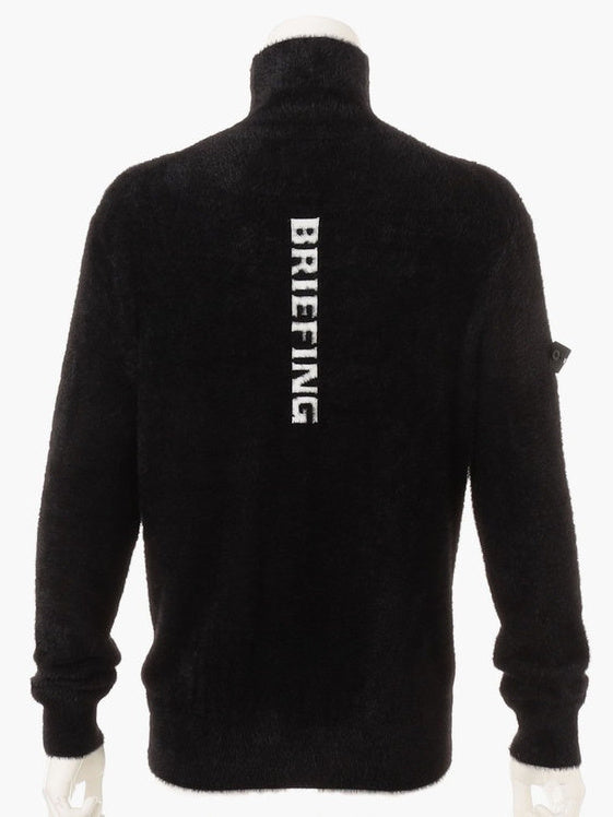 MEN’S SHAGGY LOGO TURTLENECK KNIT / BLACK