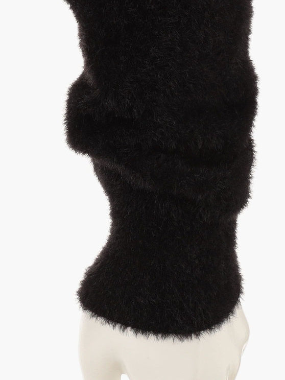 MEN’S SHAGGY LOGO TURTLENECK KNIT / BLACK