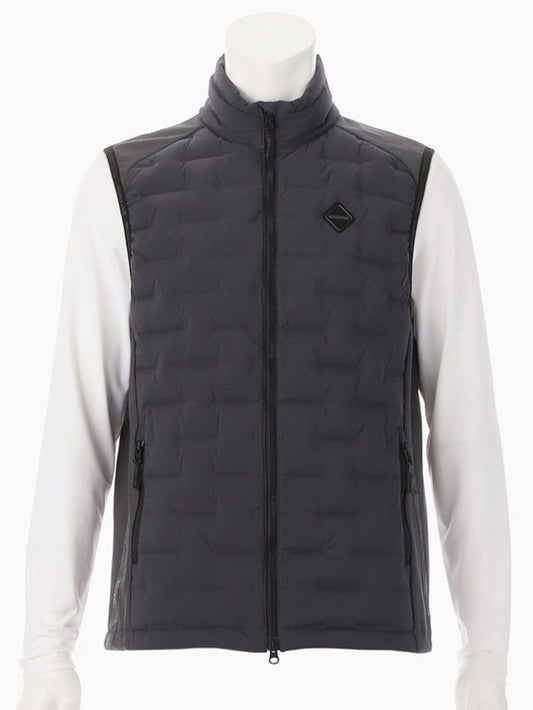 BRIEFING GOLF | MEN’S HYBRID DOWN VEST / CHARCOAL
