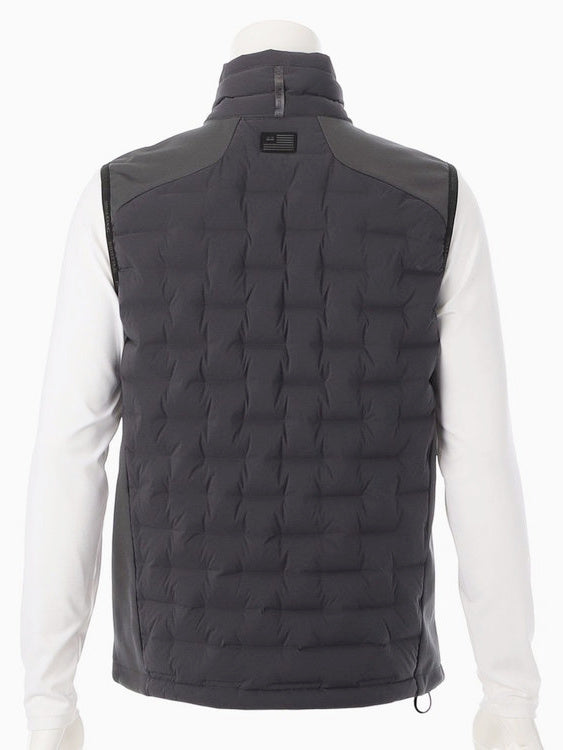 BRIEFING GOLF | MEN’S HYBRID DOWN VEST / CHARCOAL