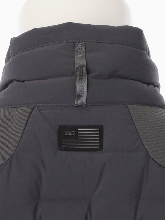 BRIEFING GOLF | MEN’S HYBRID DOWN VEST / CHARCOAL