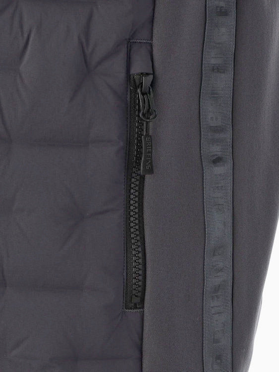 BRIEFING GOLF | MEN'S HYBRID DOWN VEST / CHARCOAL – ADVANTAGE
