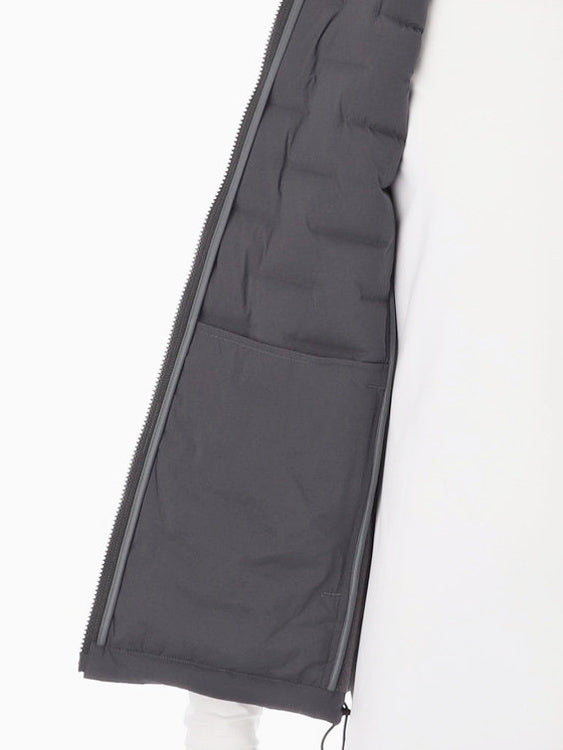 BRIEFING GOLF | MEN’S HYBRID DOWN VEST / CHARCOAL
