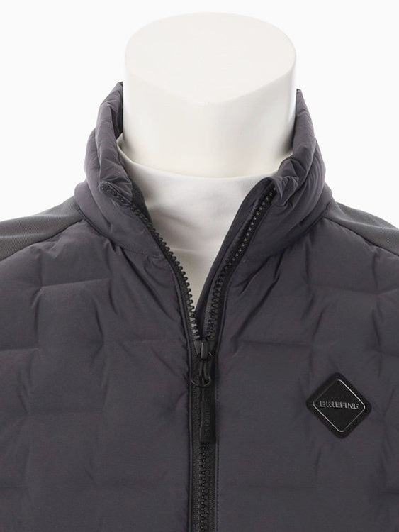 BRIEFING GOLF | MEN’S HYBRID DOWN VEST / CHARCOAL
