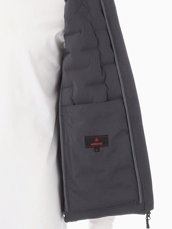 BRIEFING GOLF | MEN’S HYBRID DOWN VEST / CHARCOAL