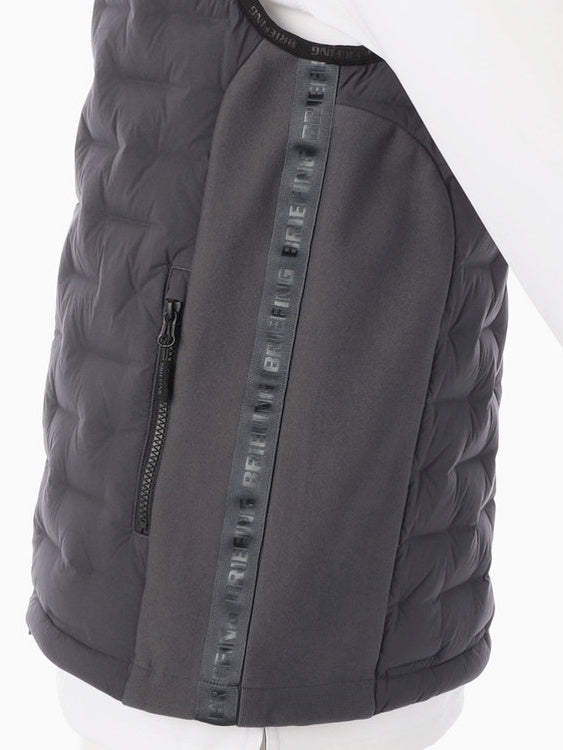 BRIEFING GOLF | MEN’S HYBRID DOWN VEST / CHARCOAL