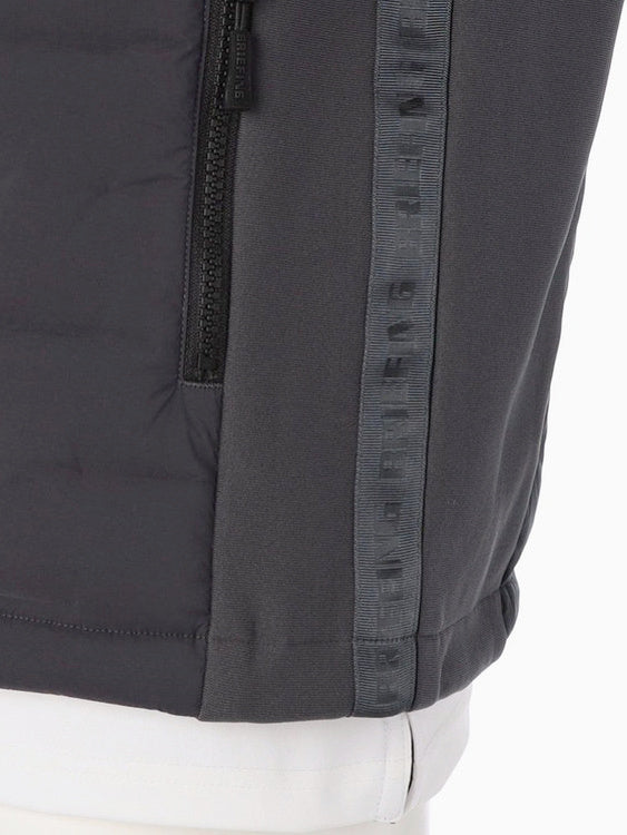 BRIEFING GOLF | MEN’S HYBRID DOWN VEST / CHARCOAL