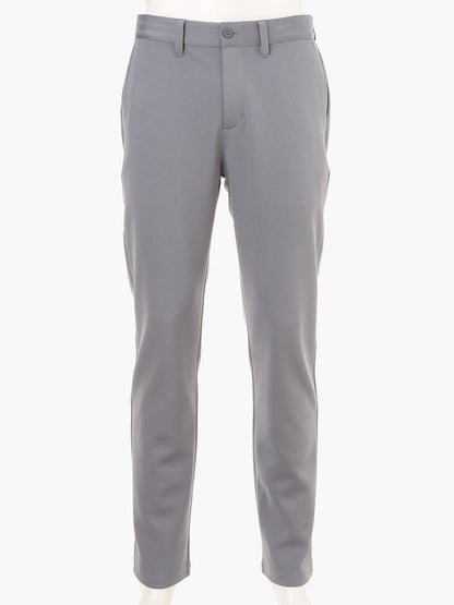 MEN’S STITCHED 3D LOGO SLIM PANTS / GREY