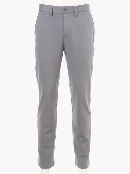 MEN’S STITCHED 3D LOGO SLIM PANTS / GREY