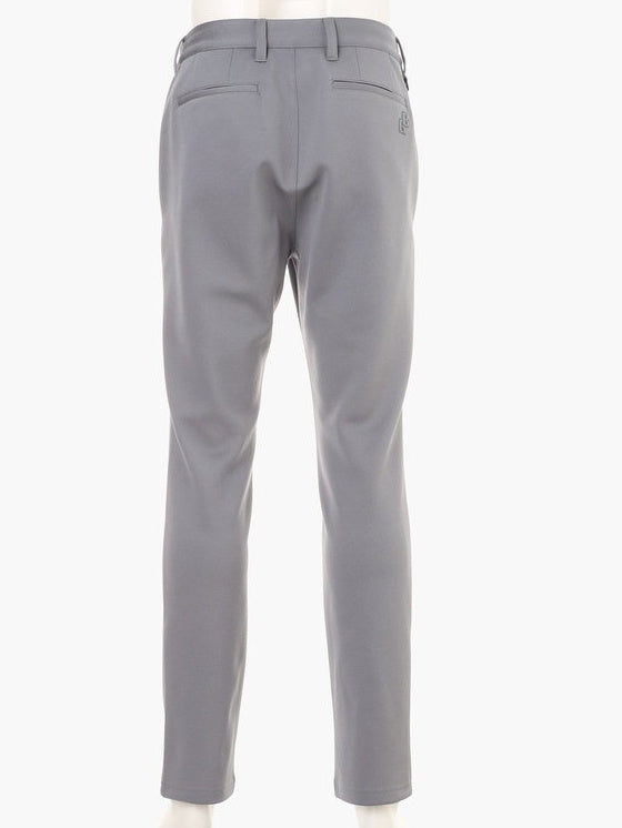 MEN’S STITCHED 3D LOGO SLIM PANTS / GREY