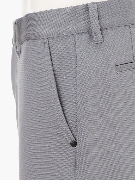 MEN’S STITCHED 3D LOGO SLIM PANTS / GREY