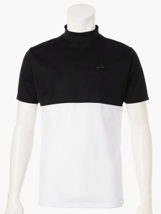 BRIEFING GOLF | MEN'S BI-COLOR HIGHNECK / BLACK