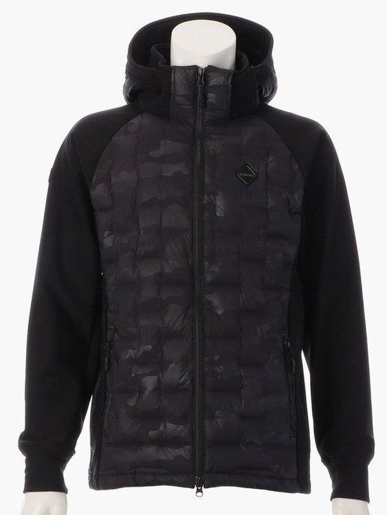 MEN’S HYBRID DOWN PARKA / BLACK×CAMO