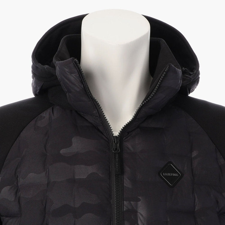 MEN’S HYBRID DOWN PARKA / BLACK×CAMO