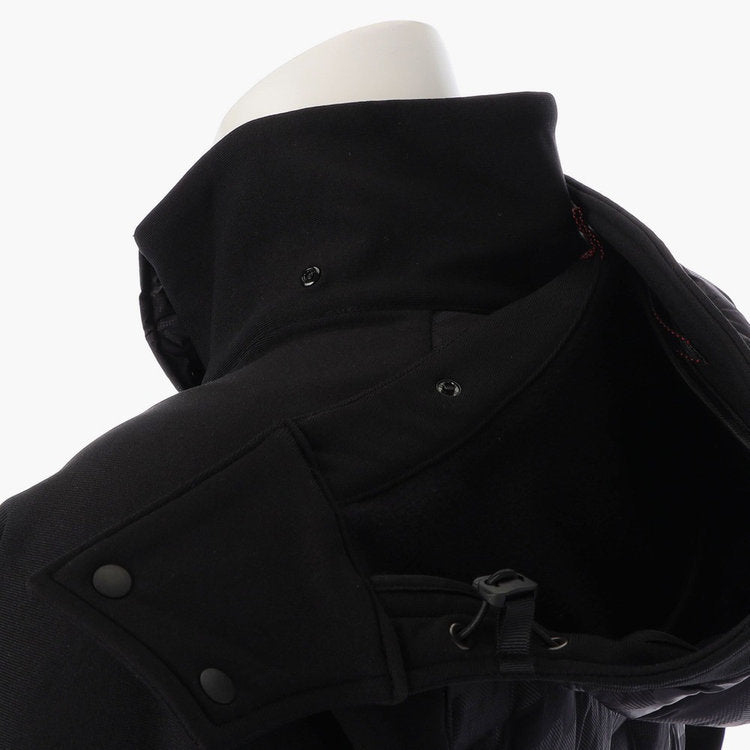 MEN’S HYBRID DOWN PARKA / BLACK×CAMO