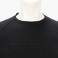 MEN’S STITCHED 3D LOGO CREWNECK TOP / BLACK