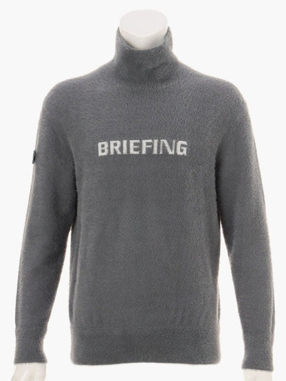 MEN’S SHAGGY LOGO TURTLENECK KNIT / GREY