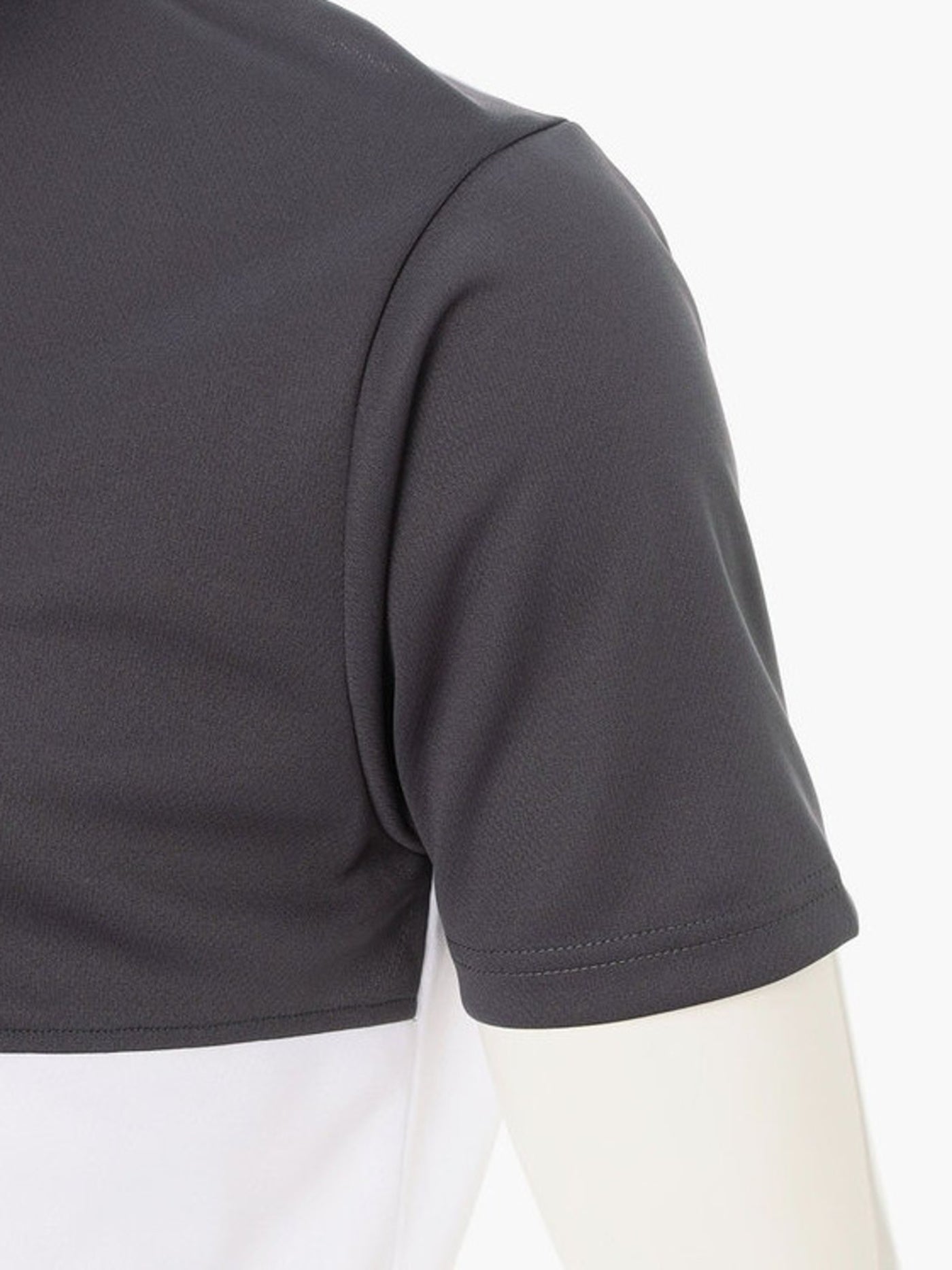 BRIEFING GOLF | MEN'S BI-COLOR HIGHNECK / CHARCOAL