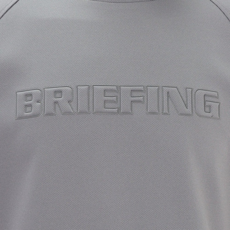 MEN’S STITCHED 3D LOGO CREWNECK TOP / GREY