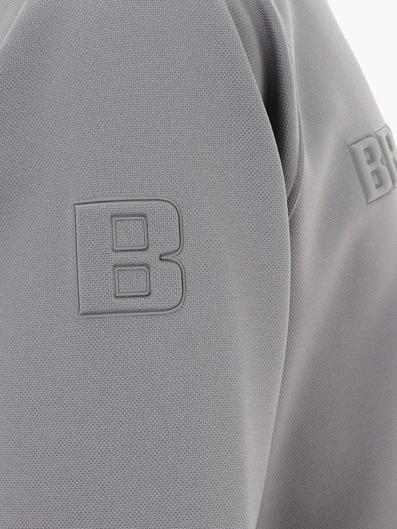 MEN’S STITCHED 3D LOGO CREWNECK TOP / GREY