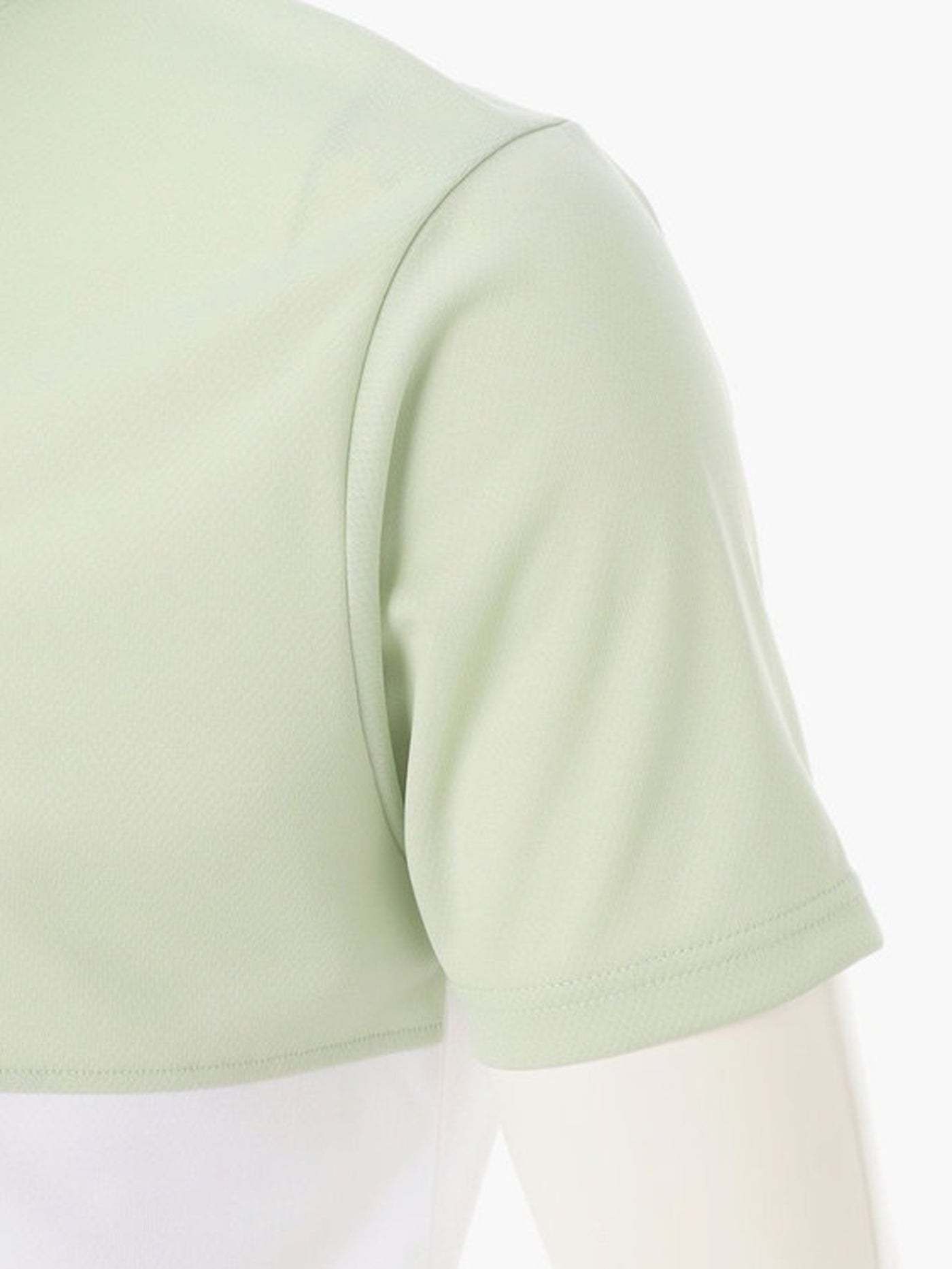 BRIEFING GOLF | MEN'S BI-COLOR HIGHNECK / SAGE GREEN