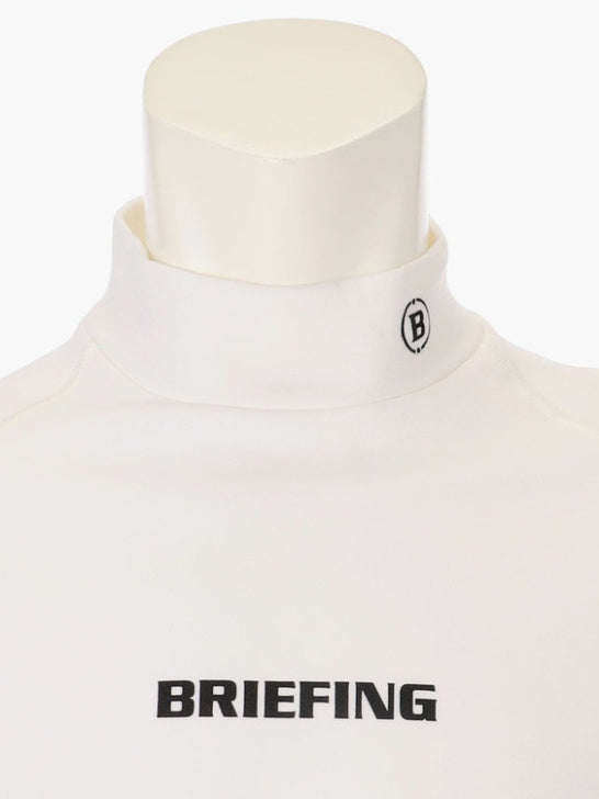 BRIEFING GOLF | MEN’S WARM LS HIGHNECK / WHITE