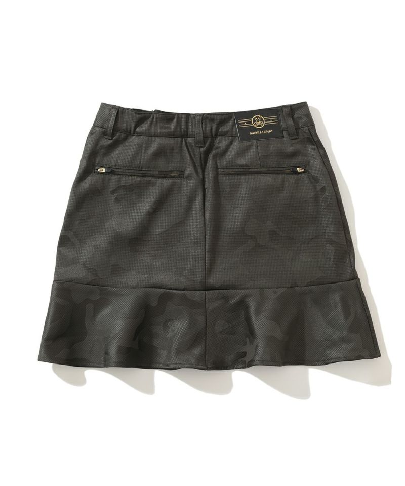 Gauge Zip Skirt | WOMEN / NAVY