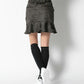 Gauge Zip Skirt | WOMEN / KHAKI