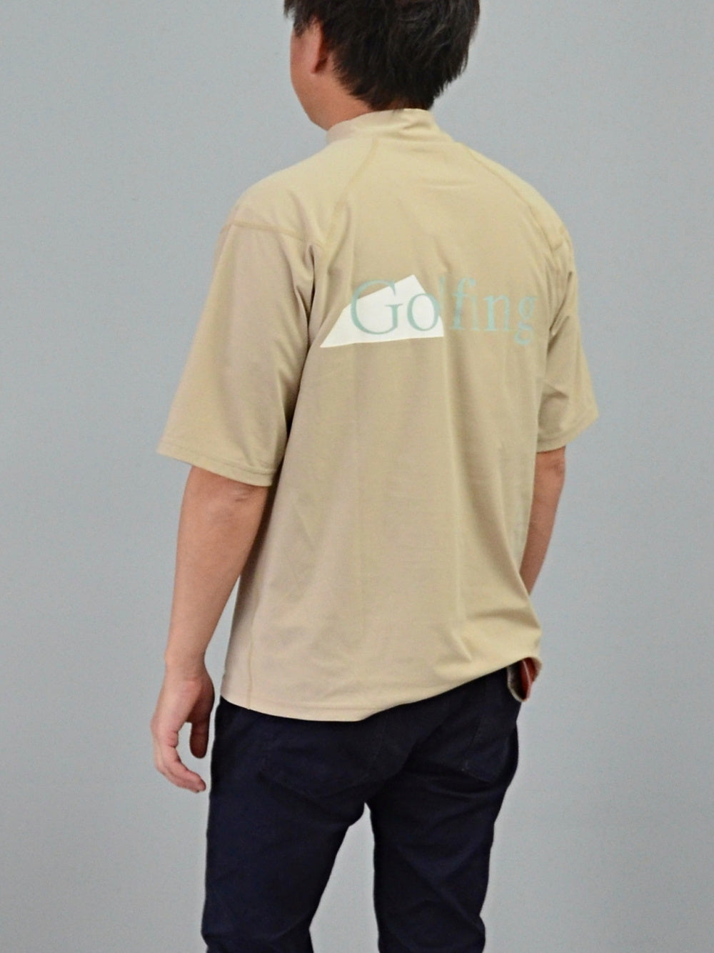 SALVAGE PUBLIC Kolepa サルベージ パブリック コレパ SURFモックネックTEE(Double quilt/Golfing)/  SAND