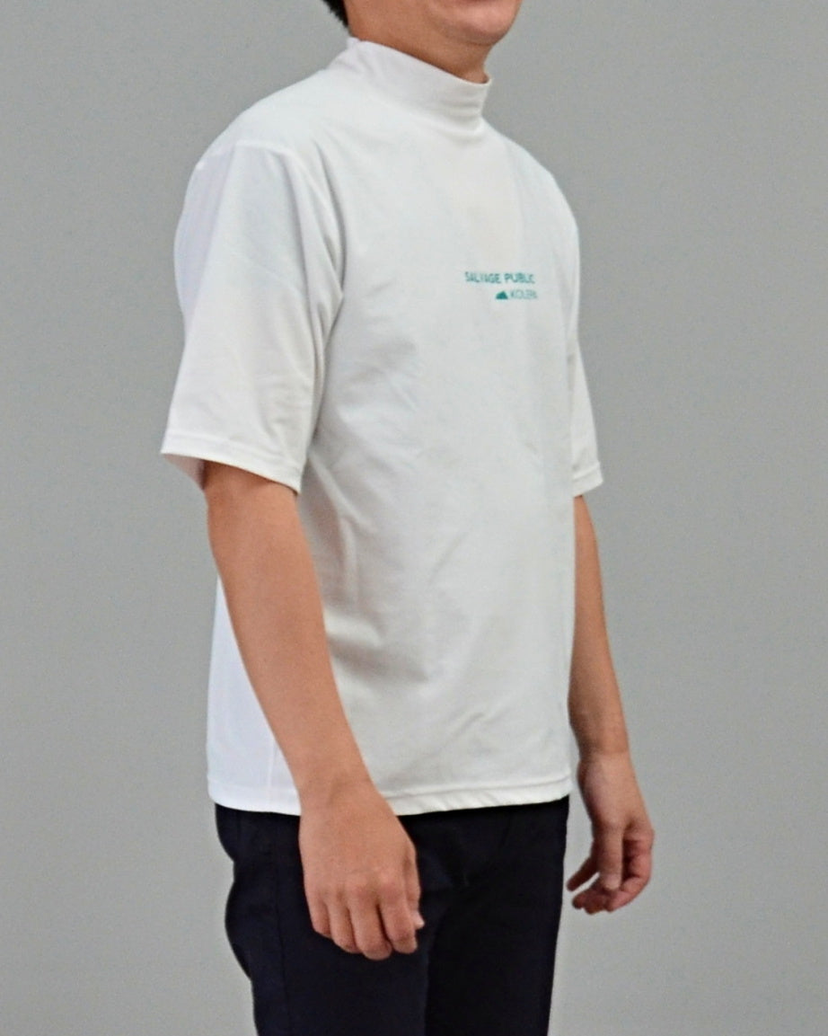 SALVAGE PUBLIC Kolepa サルベージ パブリック コレパ SURFモックネックTEE(Kolepa Stamp)/ WHITE